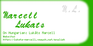 marcell lukats business card